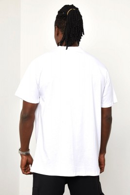 Beyaz Baskılı Oversize Tişört 1YXE1-44938-01 - 8