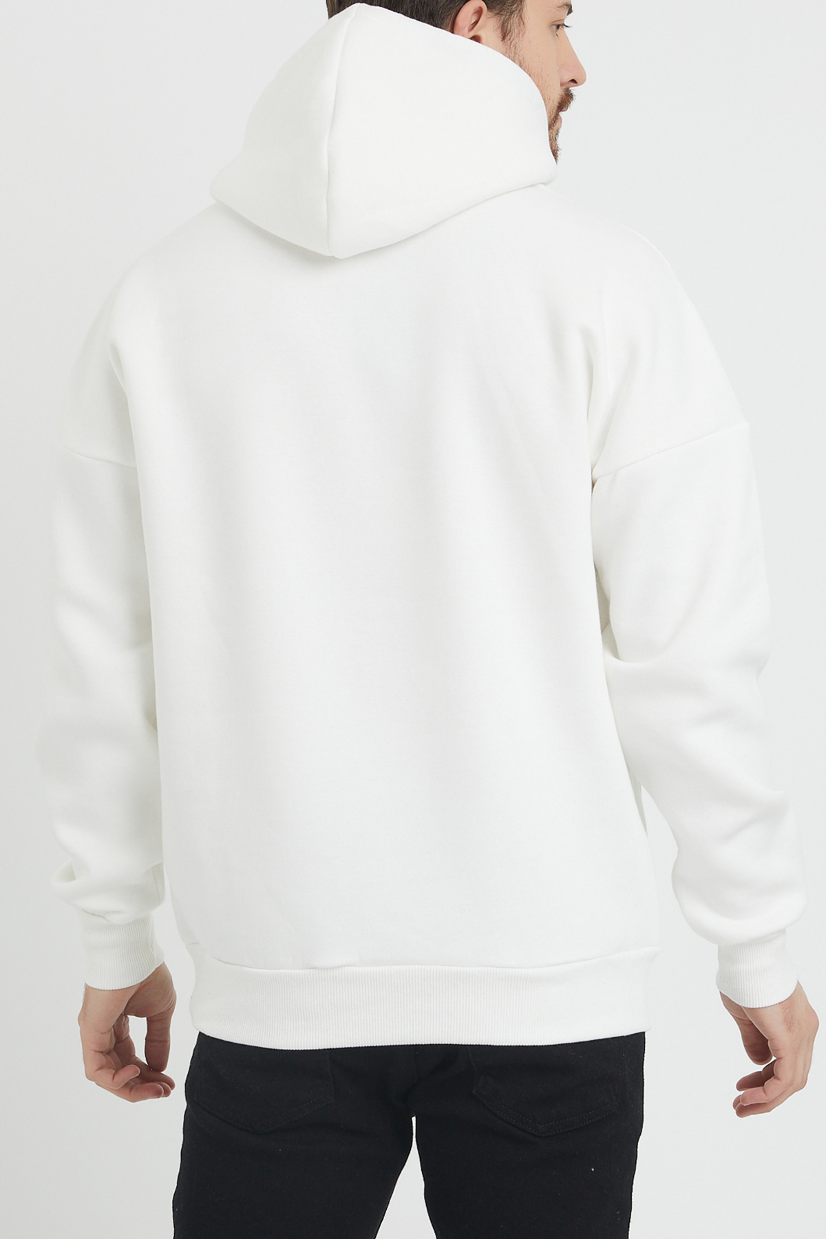 Beyaz Baskılı Sweatshirt 1KXE8-44367-01 - 6