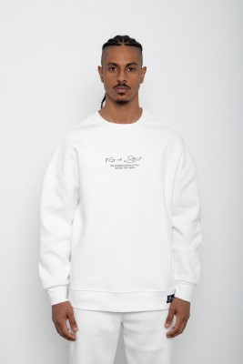 Beyaz Baskılı Sweatshirt 2KXE8-45406-01 - 2