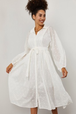 Beyaz Elbise 1YXK6-45259-01 - 1