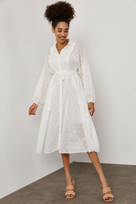 Beyaz Elbise 1YXK6-45259-01 - 4