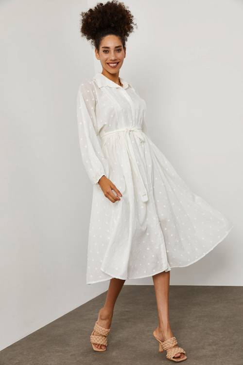 Beyaz Elbise 1YXK6-45259-01 - 5