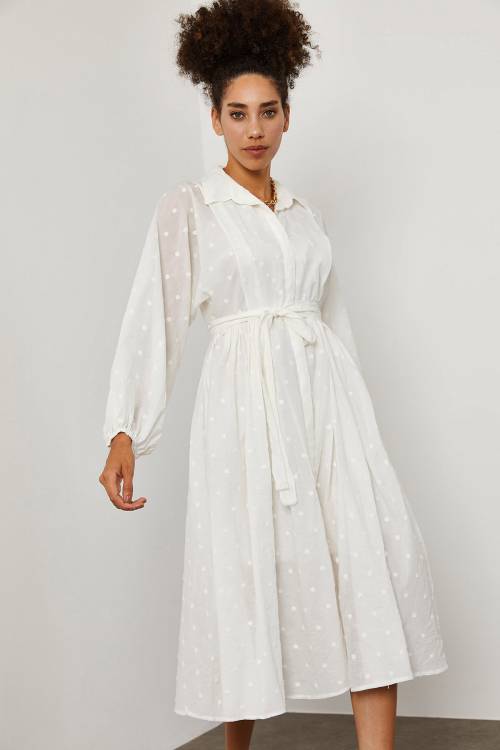 Beyaz Elbise 1YXK6-45259-01 - 7
