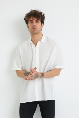 Beyaz Oversize Gömlek 1YXE2-44883-01 - 4