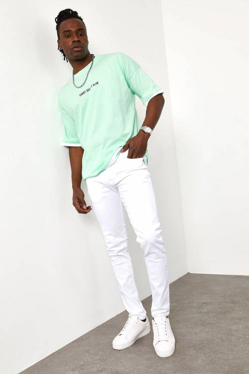 Beyaz Slim Fit Jeans 1YXE5-44986-01 - 3