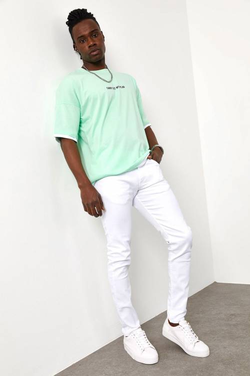 Beyaz Slim Fit Jeans 1YXE5-44986-01 - 4