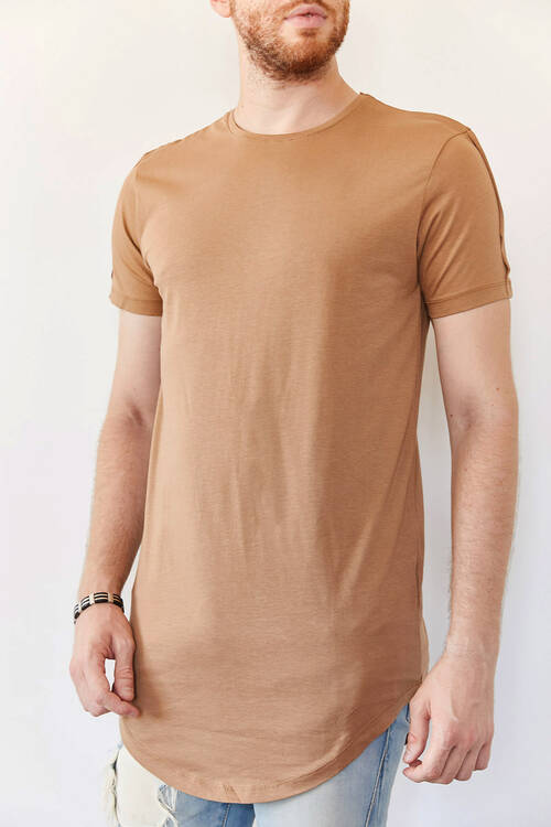 Bisküvi Rengi Basic Uzun Tişört 0YXE1-44059-70 - 1