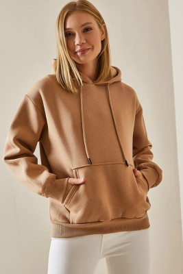 Camel Kanguru Cepli Kapüşonlü Sweatshirt 4KXK8-47607-53 - 3