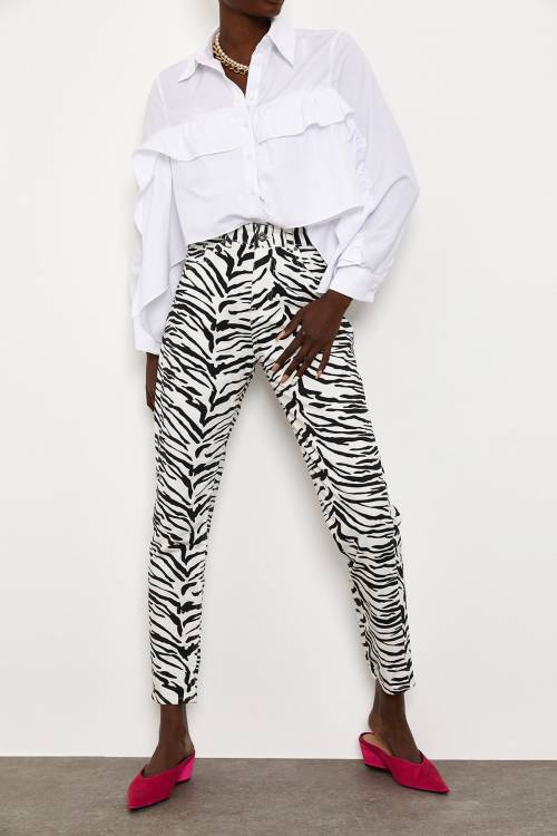 Zebra Desenli Pantolon 1YXK5-44900-87 - 5