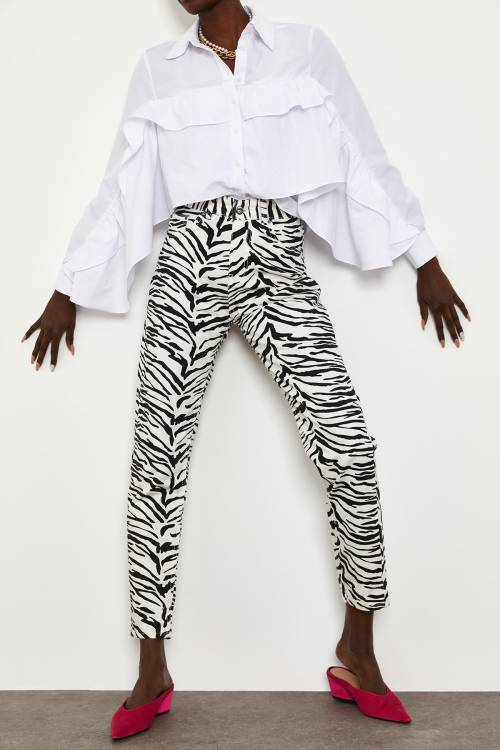 Zebra Desenli Pantolon 1YXK5-44900-87 - 6