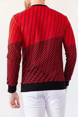 Kırmızı Baskılı Sweatshirt 0YXE8-44028-04 - 2