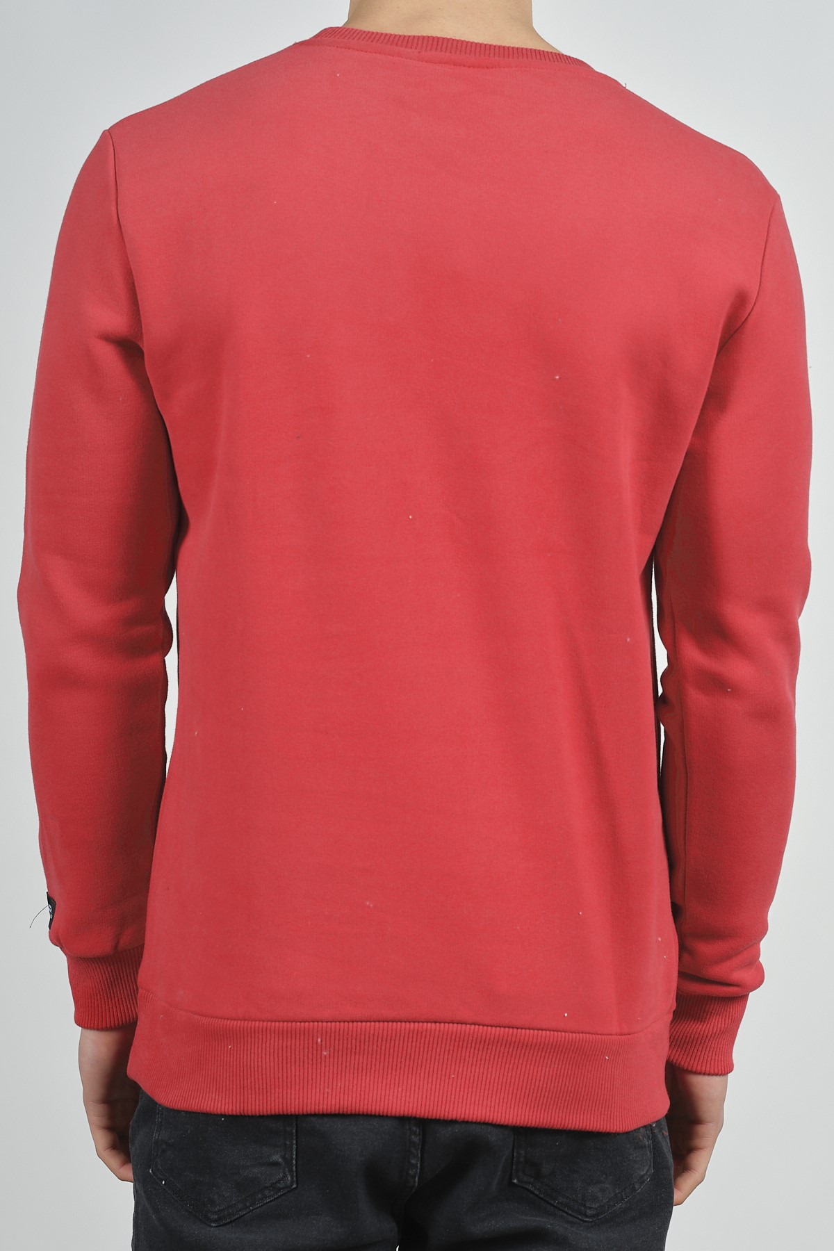 Kırmızı Baskılı Sweatshirt 1KXE8-44268-04 - 3