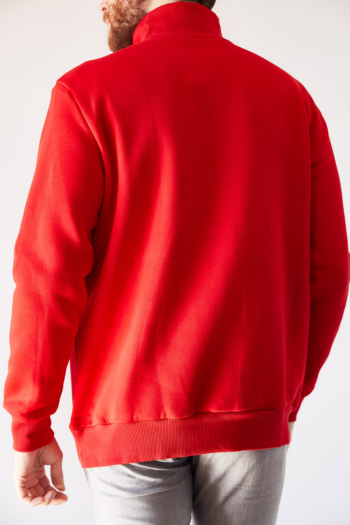 Kırmızı Nakışlı Üç İplik Sweatshirt 1KXE8-44231-04 - 3