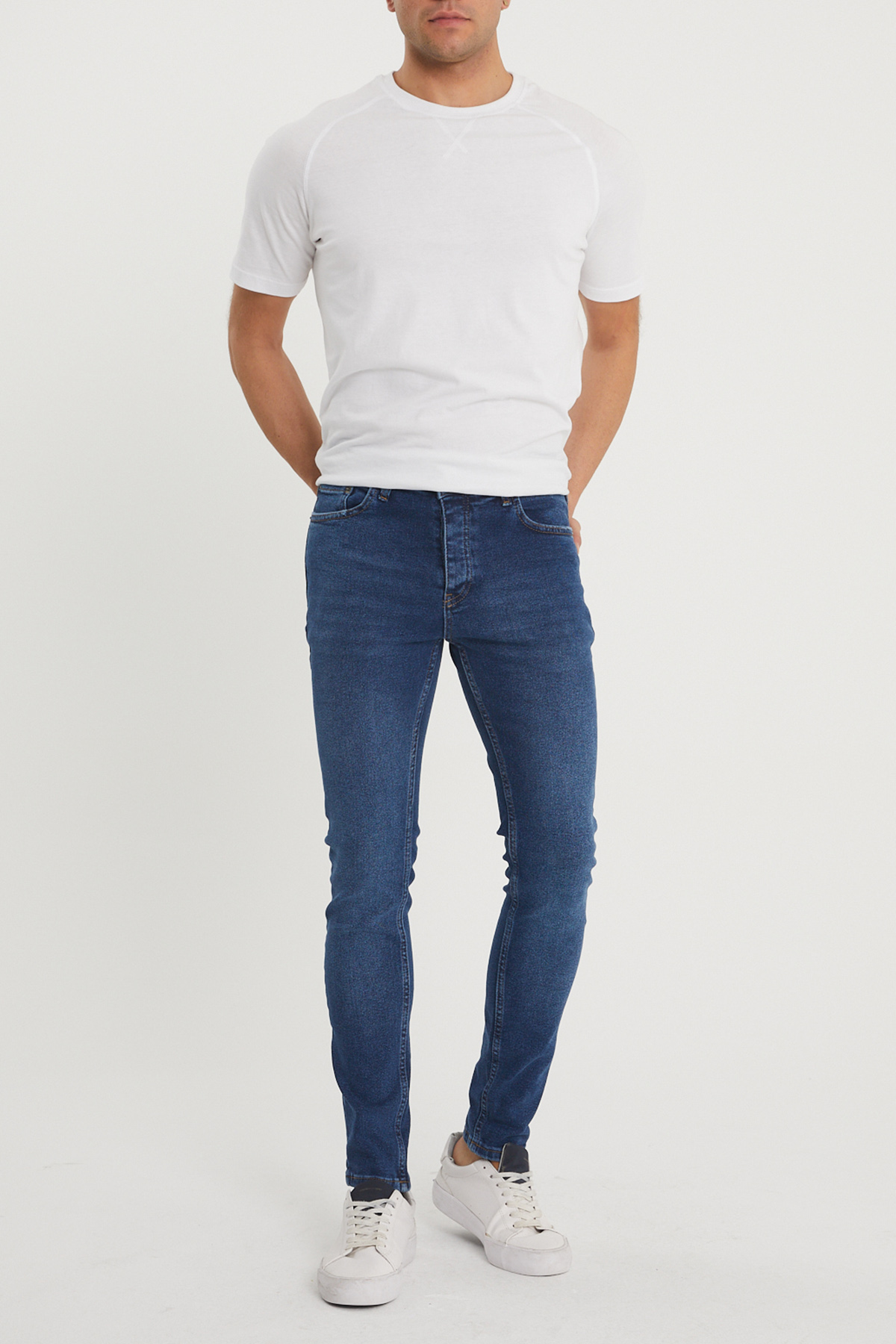 Lacivert Slim Fit Jean Pantolon 1KXE5-44351-14 - 4