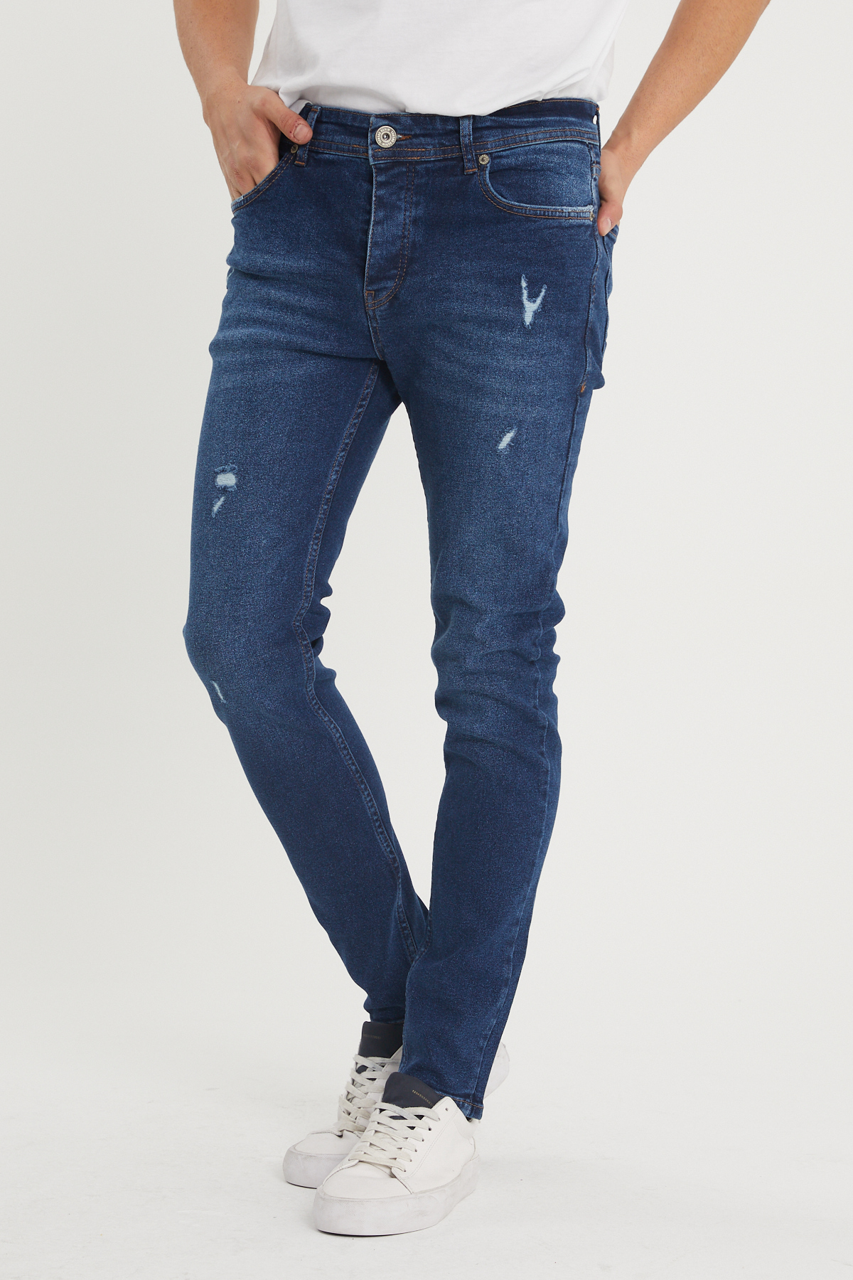 Lacivert Slim Fit Jean Pantolon 1KXE5-44352-14 - 1