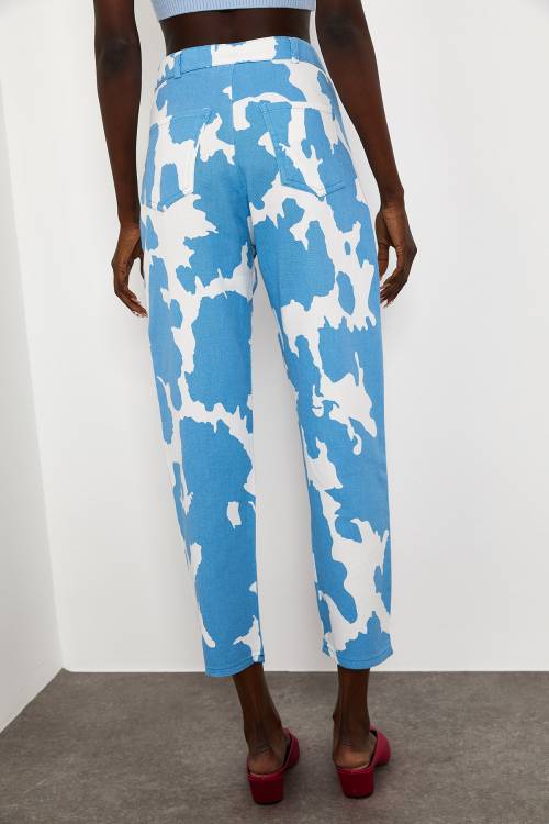 Mavi Cow Desenli Pantolon 1KXK5-44781-12 - 8