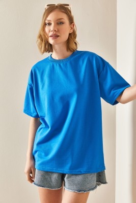 Mavi Oversize Basic Tişört 3YXK1-47087-12 - 4