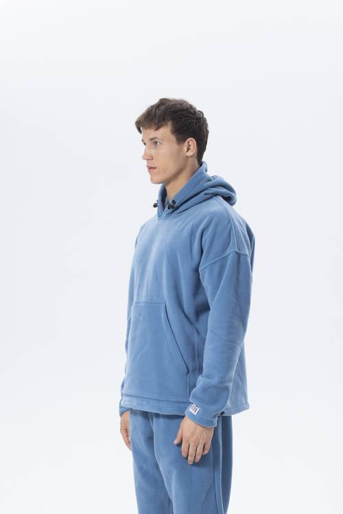 Mavi Oversize Kapüşonlu Polar Sweatshirt 2KXE8-45511-12 - 2