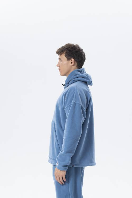 Mavi Oversize Kapüşonlu Polar Sweatshirt 2KXE8-45511-12 - 3