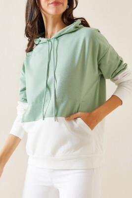 Mint Parçalı Sweatshirt 5KXK8-48999-58 