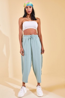 Mint Yeşili Beli Lastikli Slouchly Pantolon 2YXK5-46168-58 - 6