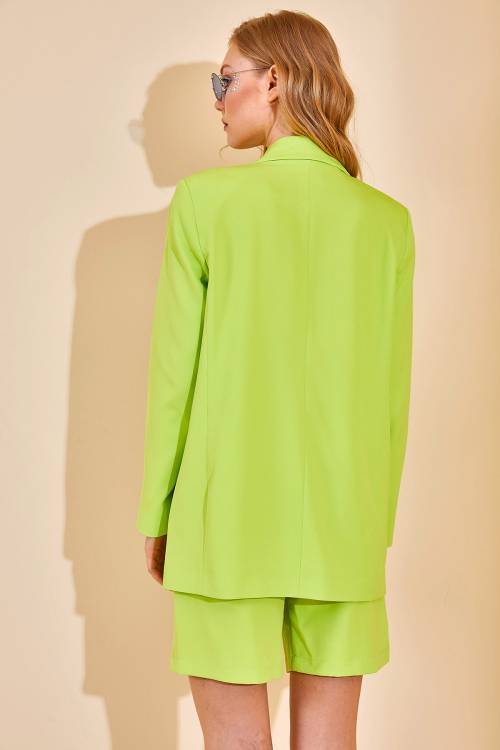 Neon Yeşil Ceketli İkili Takım 3YXK8-47189-89 - 8
