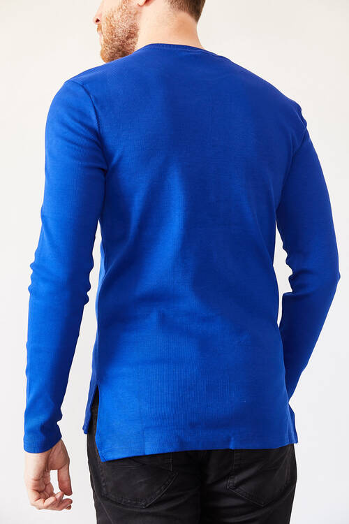 Saks Arkası Uzun Basic Sweatshirt 0YXE8-44042-15 - 2