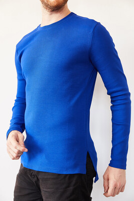 Saks Arkası Uzun Basic Sweatshirt 0YXE8-44042-15 - 1