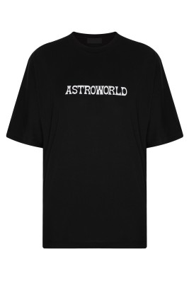 Siyah Astronot Baskılı Oversize Tişört 2YXE2-45991-02 - 1