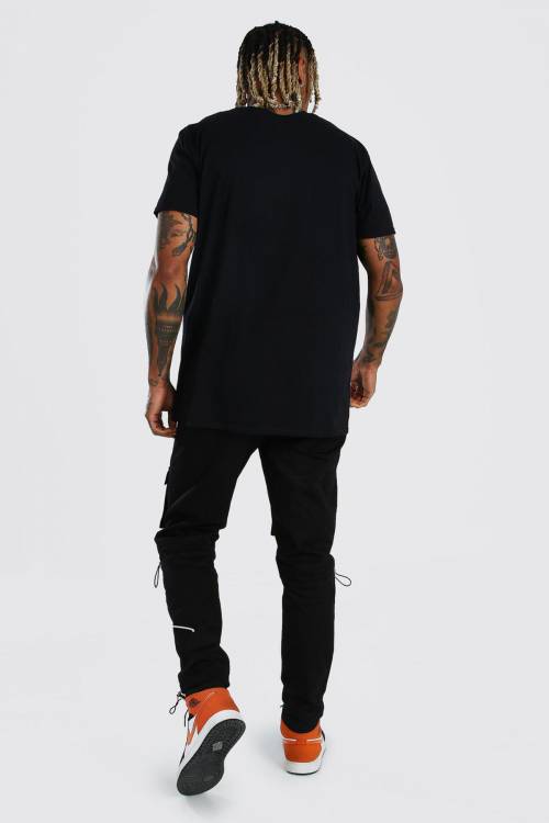 Siyah Baskılı Oversize Tişört 1KXE1-44795-02 - 3