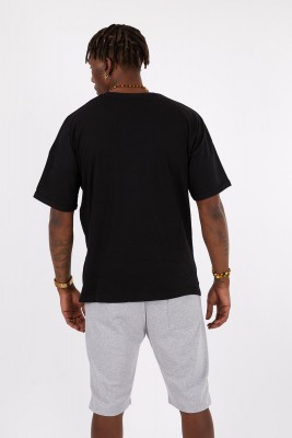 Siyah Baskılı Oversize Tişört 1YXE1-45113-02 - 4