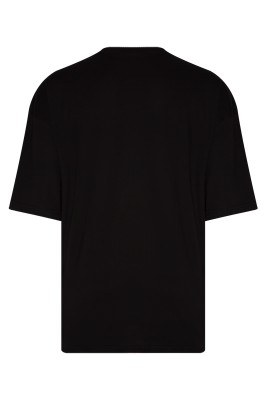 Siyah Basklılı Oversize Tişört 2YXE2-45952-02 - 3