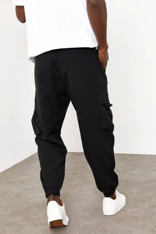 Siyah Kargo Cepli Jogger Pantolon 1YXE5-44983-02 - 8