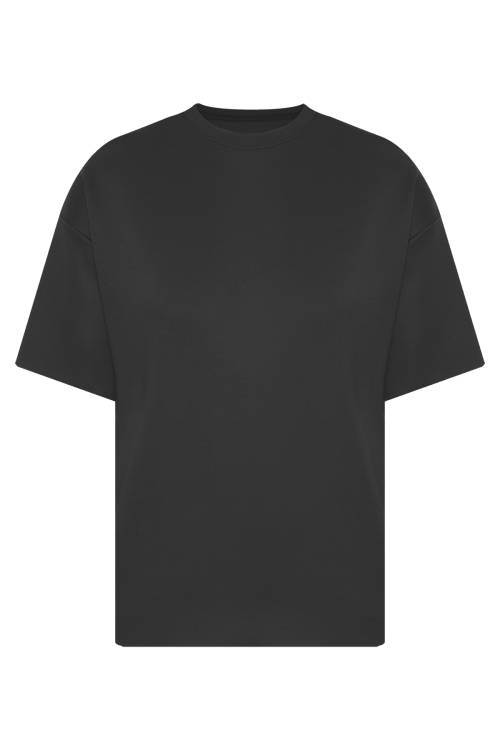 Siyah Oversize Tişört 2YXE2-45988-02 - 1