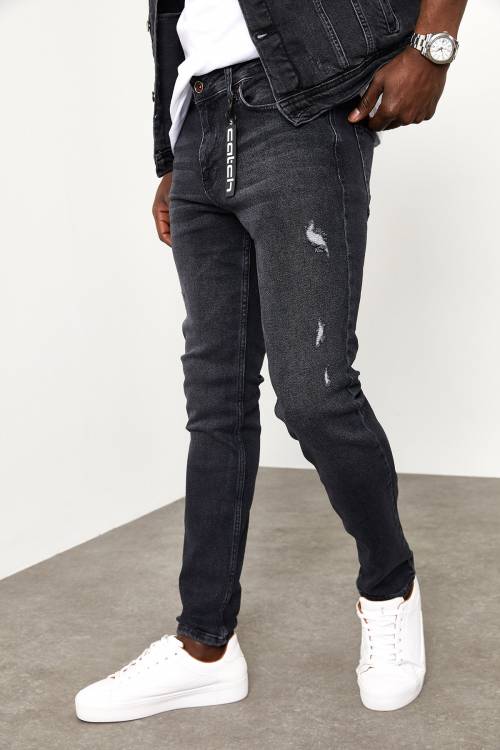 Siyah Slim Fit Jeans 1YXE5-44985-02 - 2