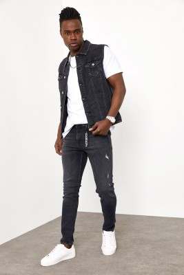 Siyah Slim Fit Jeans 1YXE5-44985-02 - 3