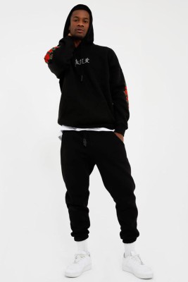 Siyah Unisex Oversize Fit Sweatshirt 2KXU8-45565-02 - 2