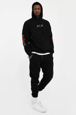 Siyah Unisex Oversize Fit Sweatshirt 2KXU8-45565-02 - 4