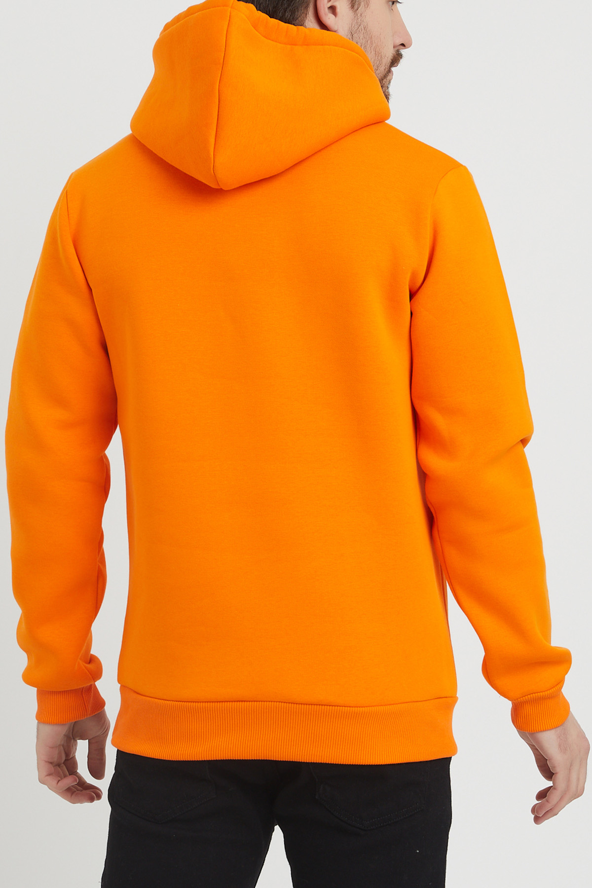 Turuncu Baskılı Sweatshirt 1KXE8-44365-11 - 4
