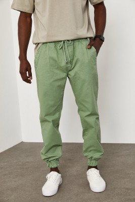 Yeşil Beli&Paçası Lastikli Pantolon 1YXE5-45104-08 - 7
