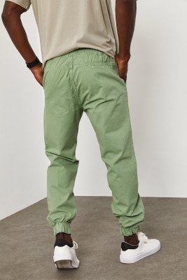 Yeşil Beli&Paçası Lastikli Pantolon 1YXE5-45104-08 - 8
