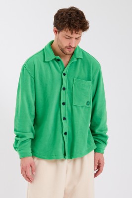 Yeşil Cepli Polar Gömlek 3KXE2-46516-08 - 4