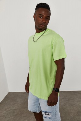 Yeşil Oversize Tişört 1KXE1-44667-08 - 5