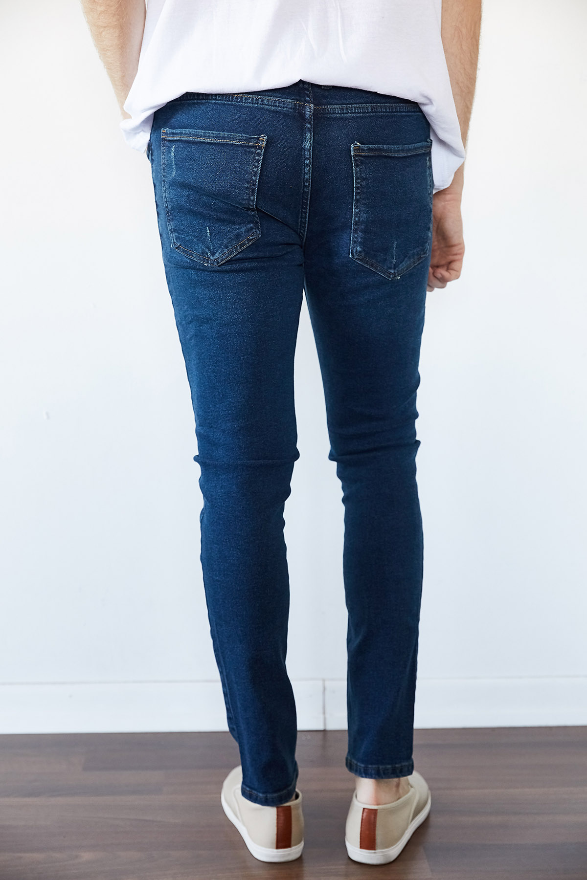 Yıkamalı Lacivert Slim Fit Jean Pantolon 1KXE5-44256-48 - 3