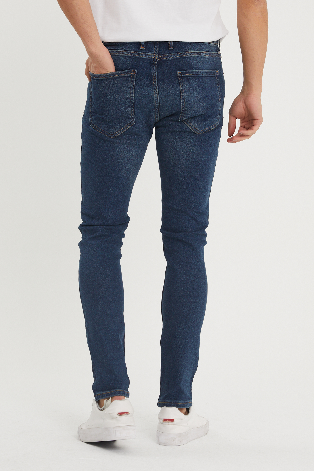 Yıkamalı Lacivert Slim Fit Jean Pantolon 1KXE5-44351-48 - 3