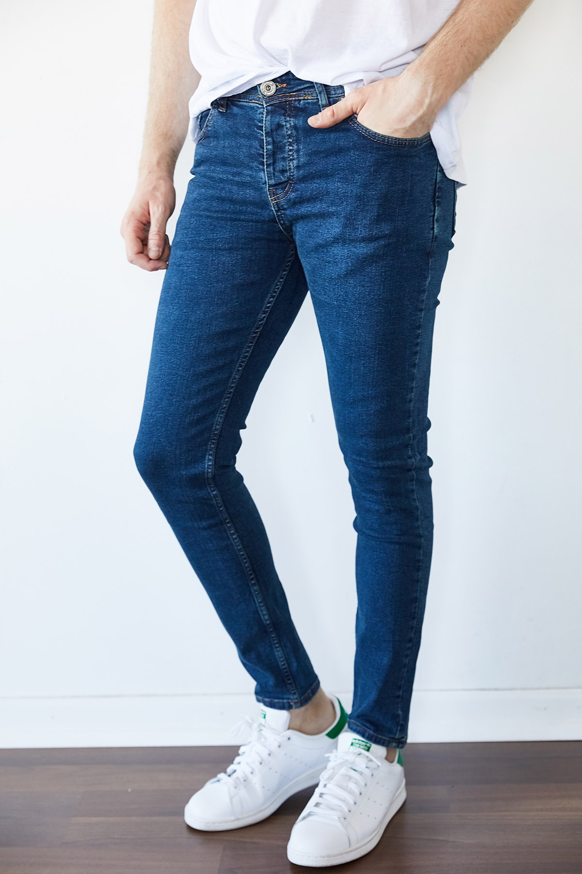 Yıkamalı Mavi Slim Fit Jean Pantolon 1KXE5-44255-49 